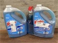 2 gallons windex & spray bottle