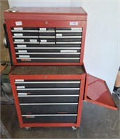 2 PART CRAFTSMAN TOOL BOX AND CONTENTS