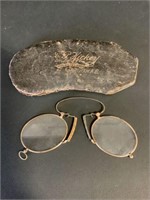 Antique pair of C.P. Hickey Chatham eye glasses