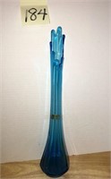 18 Inch Blue Swung Vase