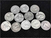 12 Silver Quarters