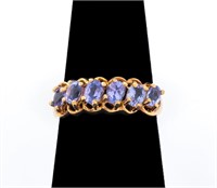 10K Yellow Gold Amethyst Ring