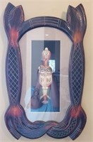 African American Wooden Framed Shadow Box
