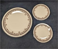Retired Fine China Lenox Lace Point Dinner Plates