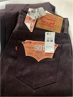 $89 Levi’s white oak cone purple 32x30