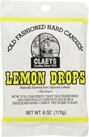 Sealed- Claeys Lemon Candies, Lemon, 6oz