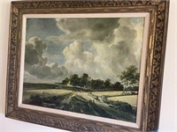 framed painting "Wheatfields" Jacob Isaac