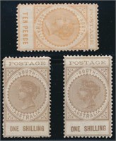 AUSTRALIA S AUSTRALIA #126 & #127 (2) MINT F-VF H