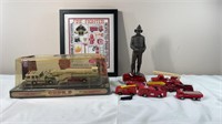 Fire truck toys and decor