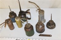 Brass Schmidt Can Opener, Oil Cans