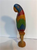 Hand Carved Tropical Parrot