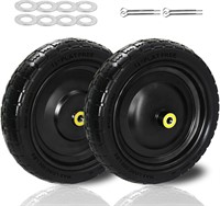 2PCS Upgraded 13 Flat-Free Rubber Tires