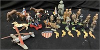 VTG. ASSORTED LEAD TOYS, HEYDE, W. BRITAIN &