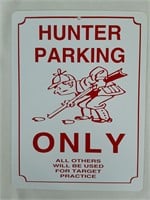 Hunter's Novelty Sign