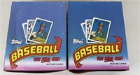 2pc NIP 1989 Topps Baseball Rack Pack Boxes