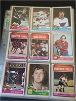 1974-75 OPC 9 CARD LOT