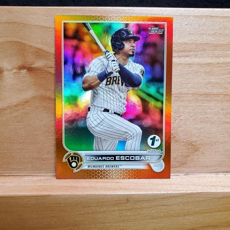 2022 Topps Eduardo Escobar Orange Parallel 207 23/