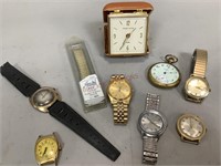 Assorted Vintage Wrist Watches & Pocket Watches