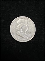 1951 D Benjamin Franklin Half Dollar