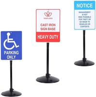 Heavy Duty Cast Iron Base 17 DIA Sign Stand