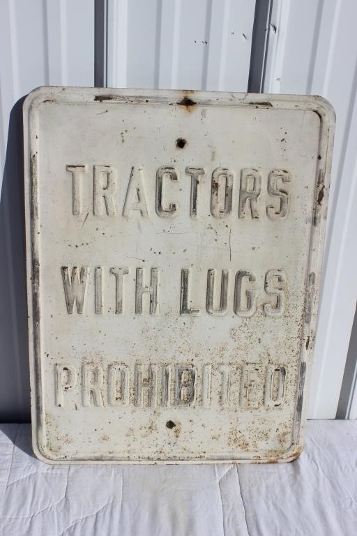 Tractors with lugs prohibited - (off Glenham