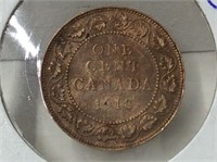 1918 1 Cent  Can Vf