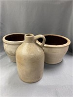 Cowden Storage Crocks with Stoneware Jug