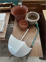 Planting pots, umbrella wall pocket planter &