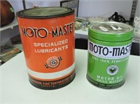 Moto Master tin Bank & oil can