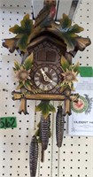 12" Hubert Herr Cuckoo Clock In Working Order