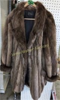 Canadian Long Hair Beaver Fur Coat. Approximately