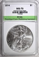 2014 AMERICAN SILVER EAGLE, PCSS PERFECT GEM BU