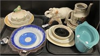 Clay Elephant, Dishes, Glassware Decor.