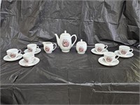 15pc Porcelain Courting Couple Tea Set