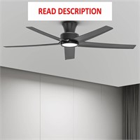 $130  ocioc 52 inch Ceiling Fan with Lights, Black