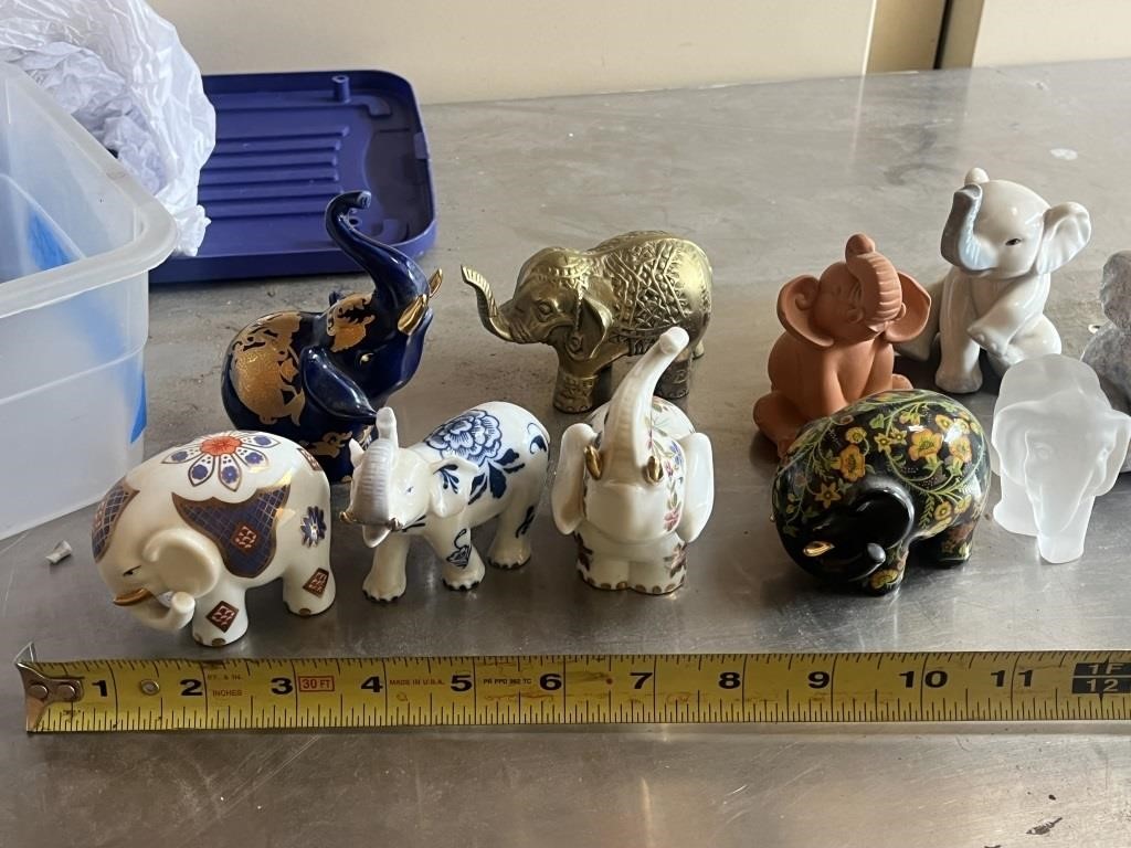 PG ELEPHANT Porcelain Figurine (10)Collection