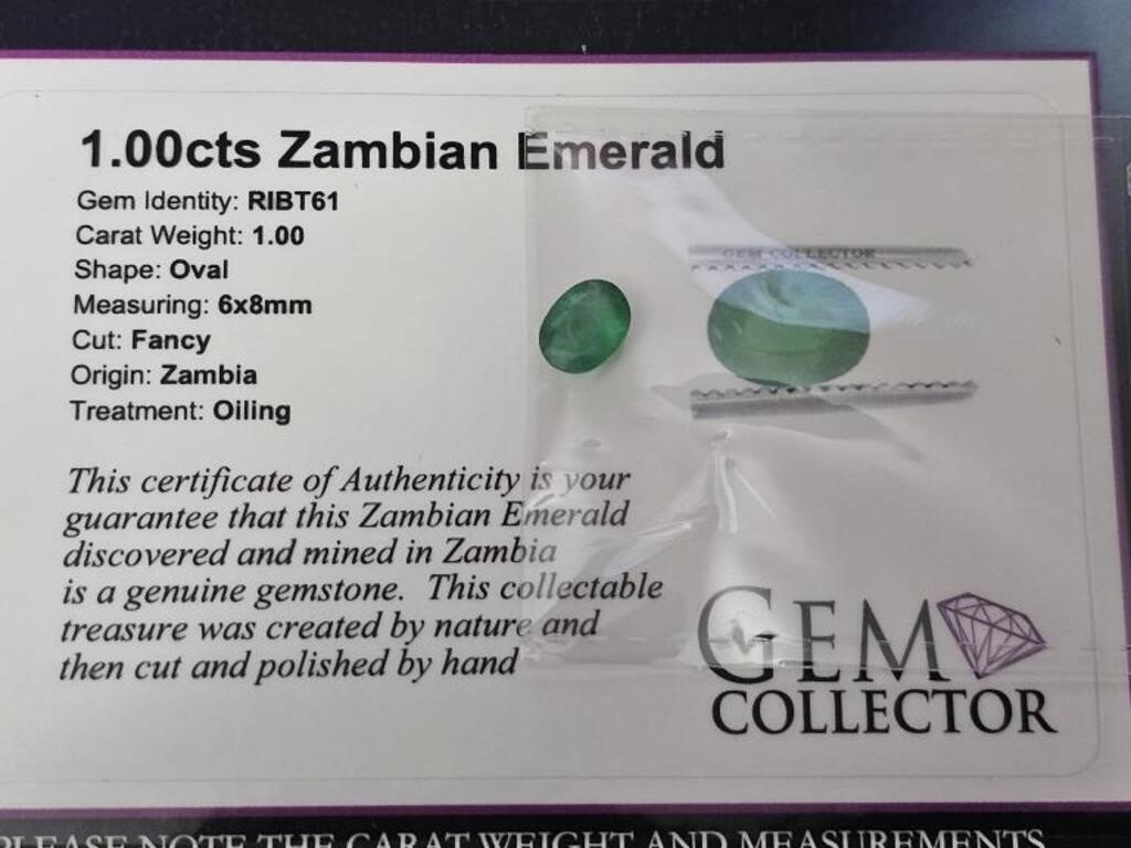 1.00cts Zambian Emerald