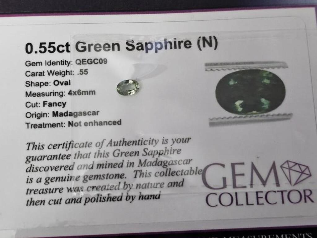 .55ct Green Sapphire