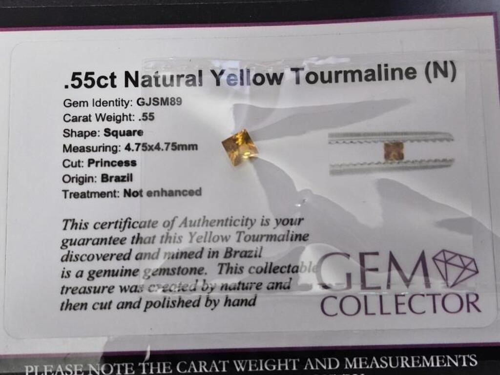 .55ct Natural Yellow Tourmaline