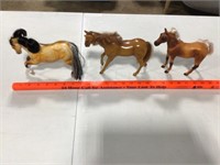 3 horses from 1950s / 60s  -- no makers marks