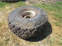 18.4-16.1 Diamond Tread Tire on 8 Hole Rim