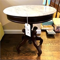 Marble-Topped Round Table