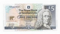 2005 Scotland 5 Pound Note