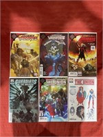 6 bagged and backed comics