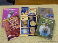 6 Books, Pottery, Yellow Ware, Wades, etc