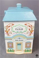 The Lenox Village Porcelain Flour Canister