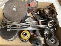 Misc Box, Wire Brushes, Sanding Discs