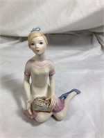 Cybis Porcelain Girl Statue