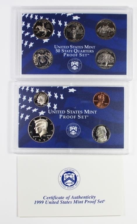 (5) 1999 U.S. PROOF SETS