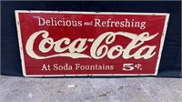 METAL COCA COLA SIGN